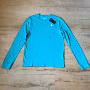 Abercrombie Kids Icon Long Sleeve Turquoise Top